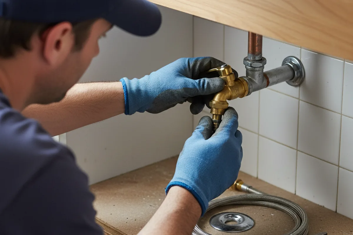Shutoff valve and fitting work during Faucet and Fixture Repair in East Petersburg